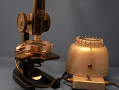 Mikroskop mit Heiztisch Reichert 1950